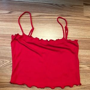 Red Tank Top w Adjustable Straps